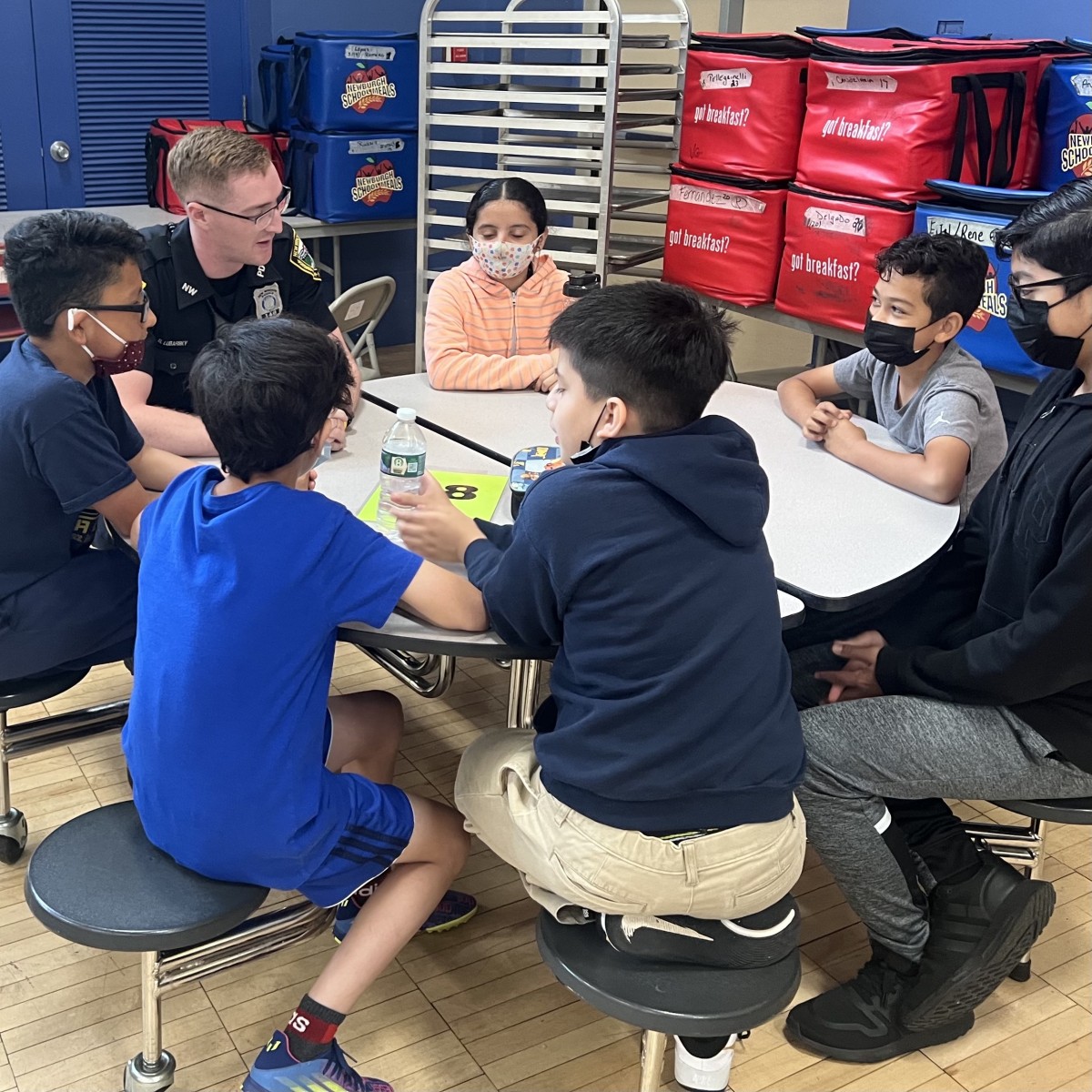 New Windsor Police Officers Visit Vails Gate Scholars Vails Gate